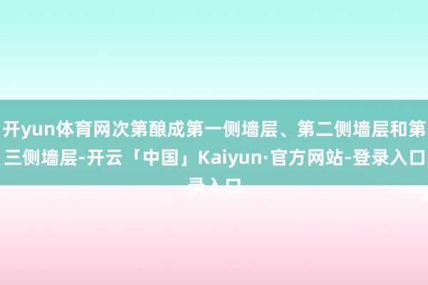 开yun体育网次第酿成第一侧墙层、第二侧墙层和第三侧墙层-开云「中国」Kaiyun·官方网站-登录入口