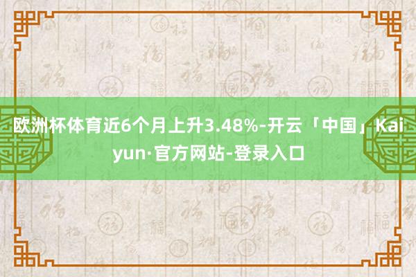 欧洲杯体育近6个月上升3.48%-开云「中国」Kaiyun·官方网站-登录入口