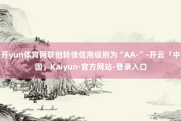 开yun体育网联创转债信用级别为“AA-”-开云「中国」Kaiyun·官方网站-登录入口