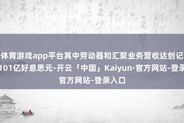 体育游戏app平台其中劳动器和汇聚业务营收达创记载的101亿好意思元-开云「中国」Kaiyun·官方网站-登录入口